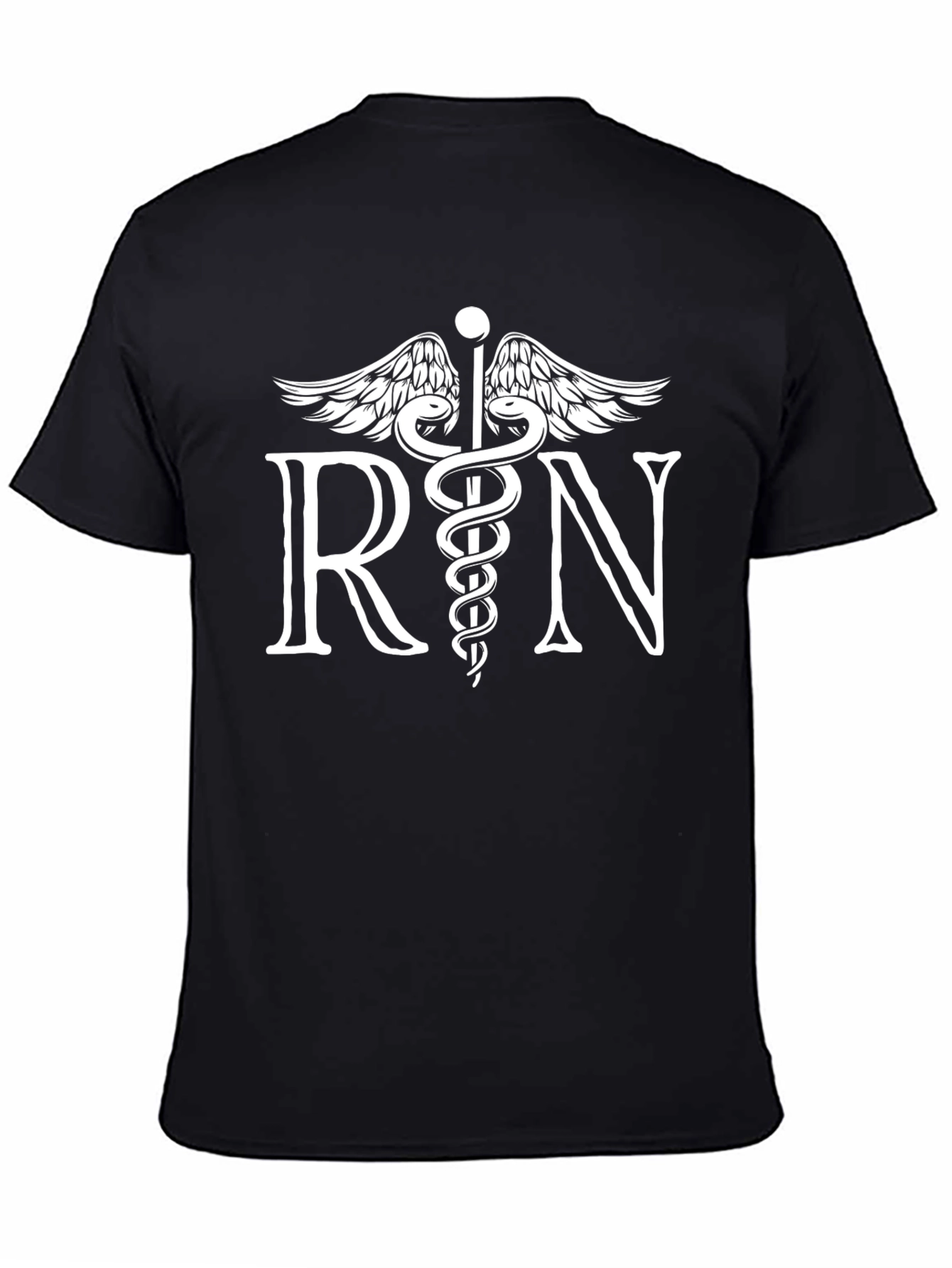 RN Caduceus Symbol Black T-Shirt