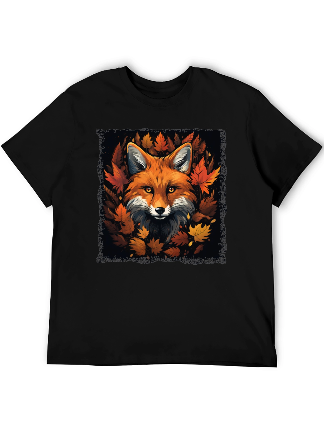 Fox & Fall Leaves Graphic Tee