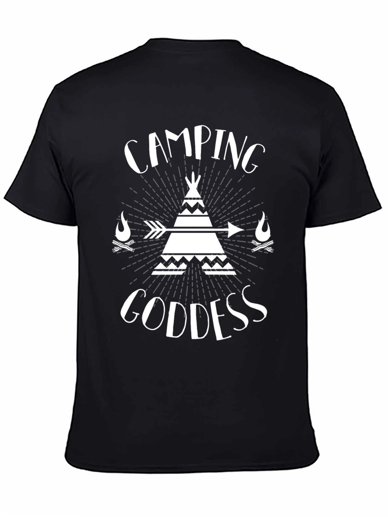 Camping Goddess Graphic T-Shirt