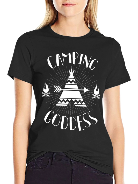 Camping Goddess Graphic T-Shirt