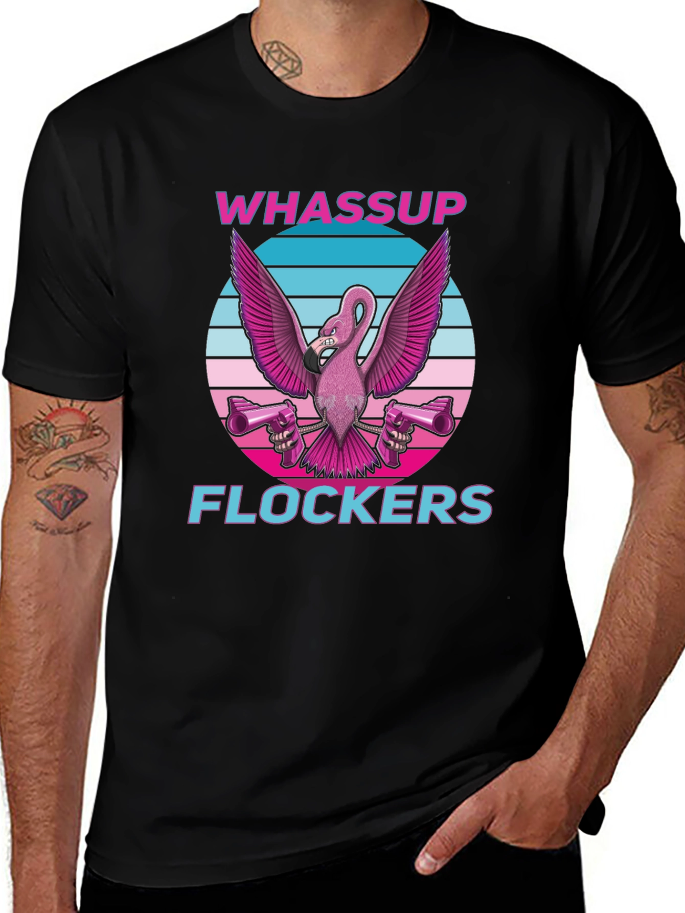 Whassup Flockers Flamingo T-Shirt