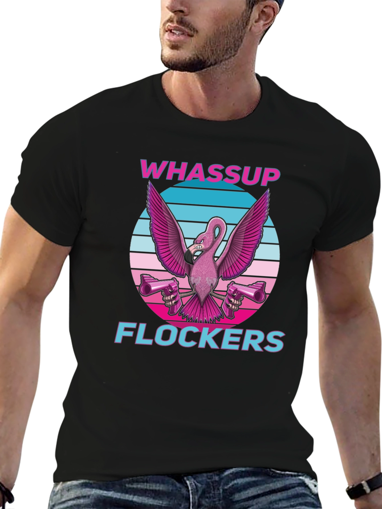 Whassup Flockers Flamingo T-Shirt
