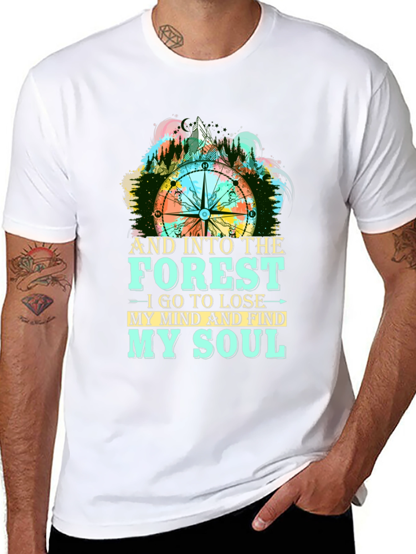 Forest Compass Graphic T-Shirt