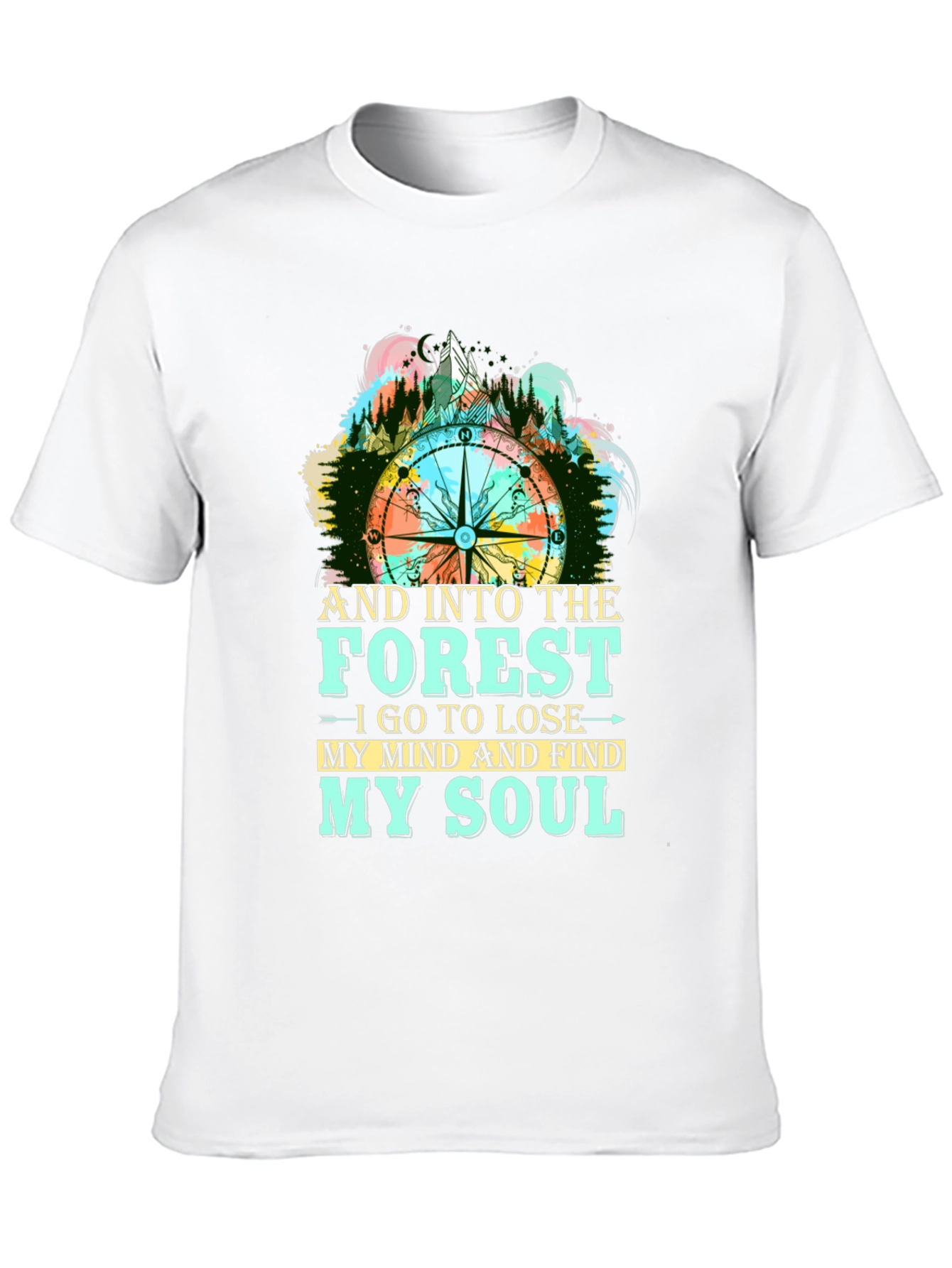 Forest Compass Graphic T-Shirt