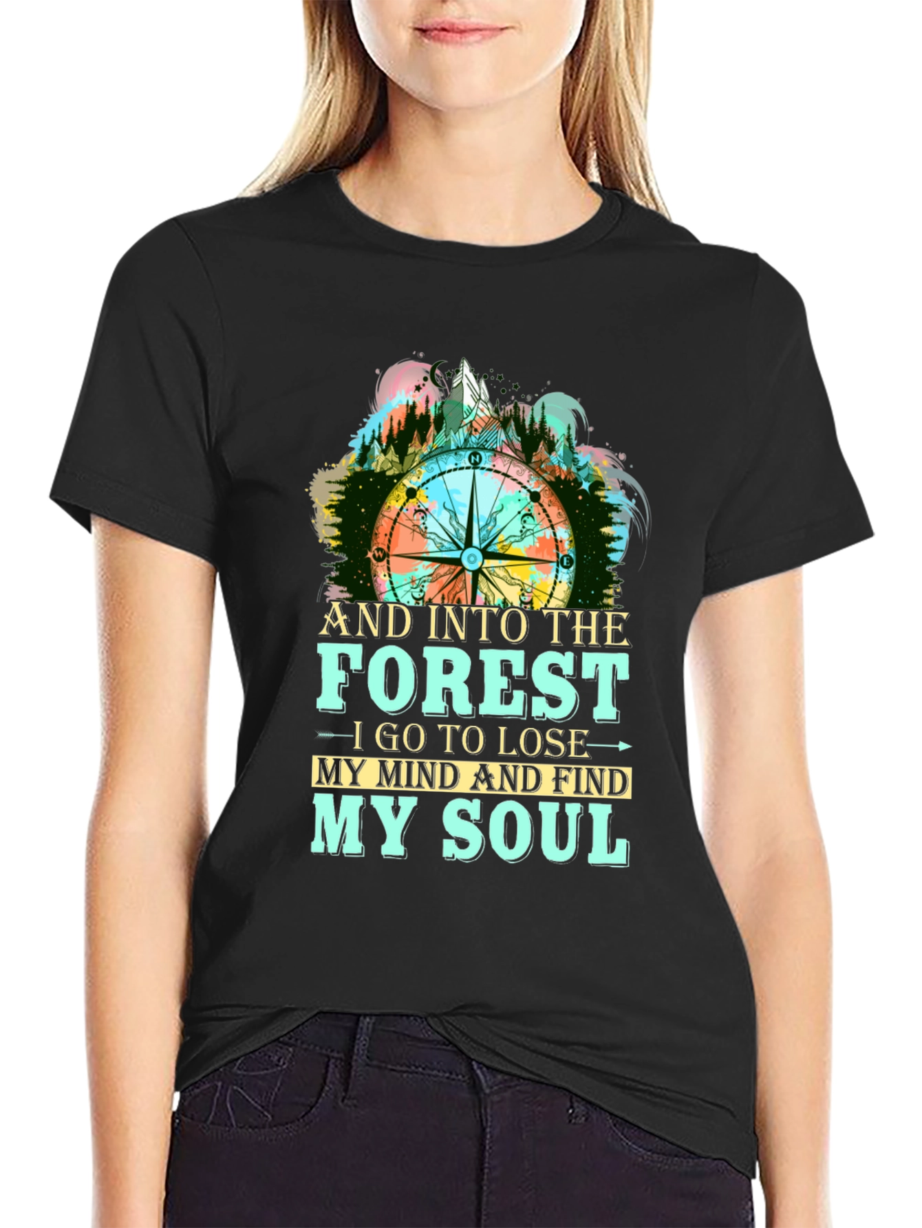 Forest Compass Graphic T-Shirt