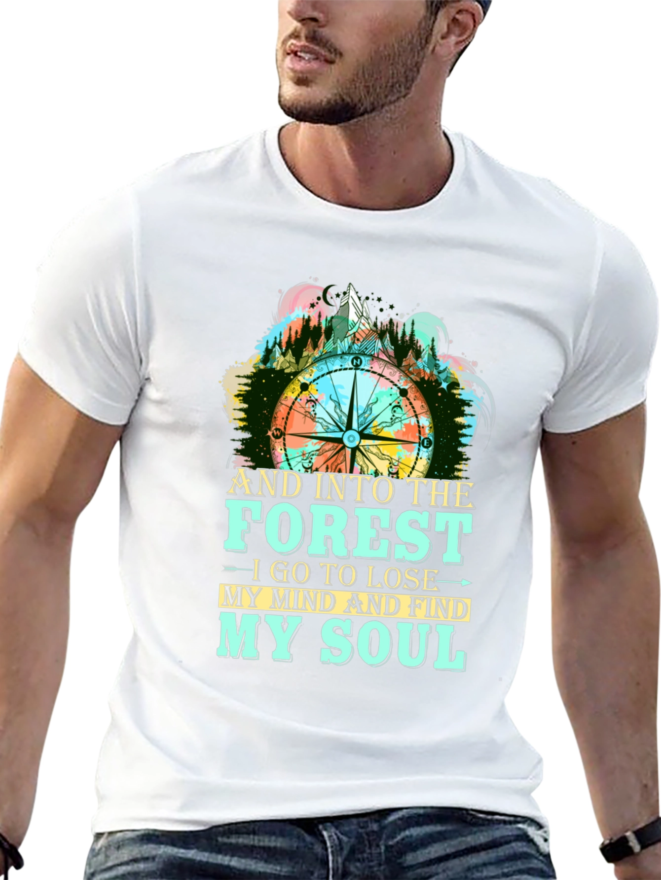 Forest Compass Graphic T-Shirt