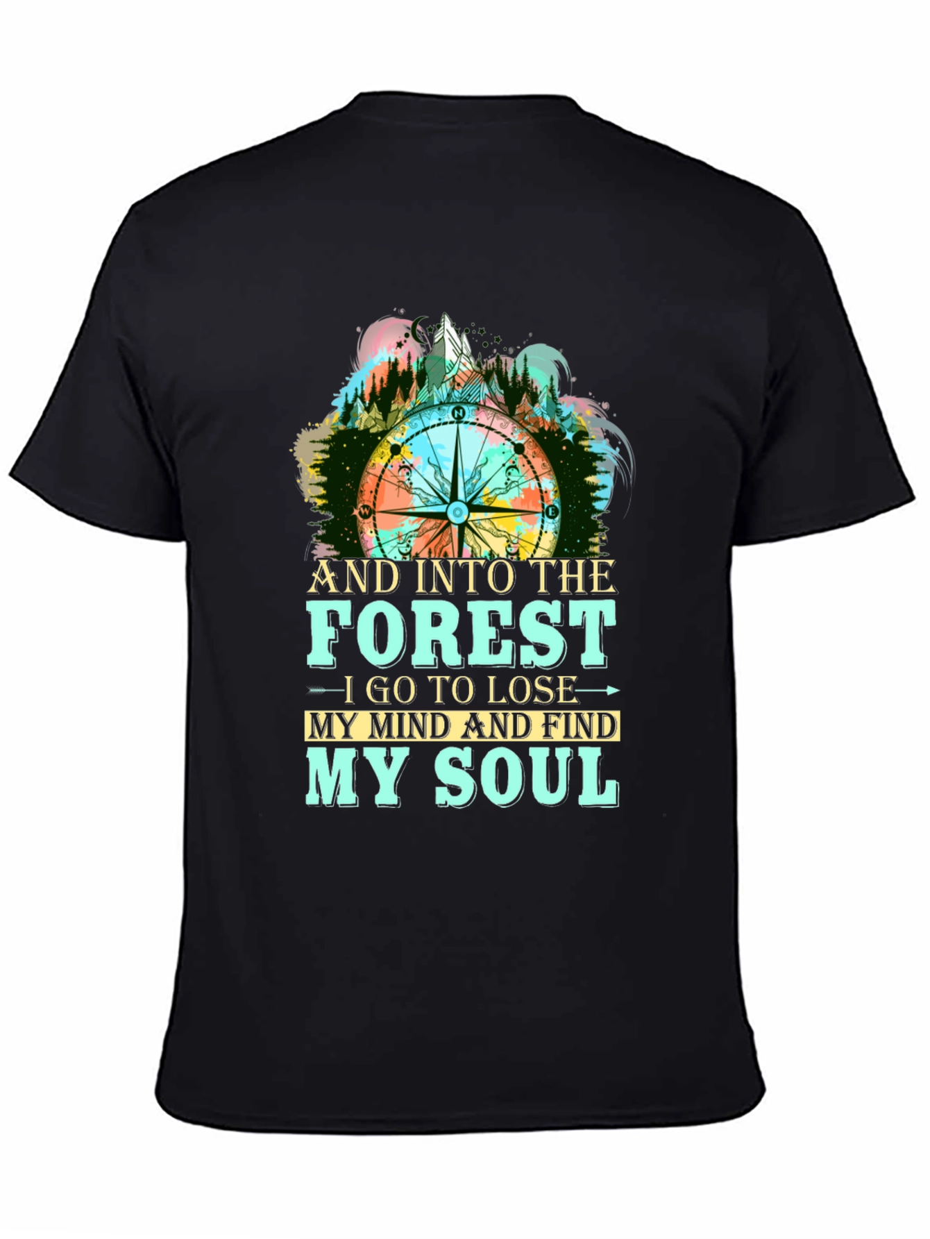 Forest Compass Graphic T-Shirt