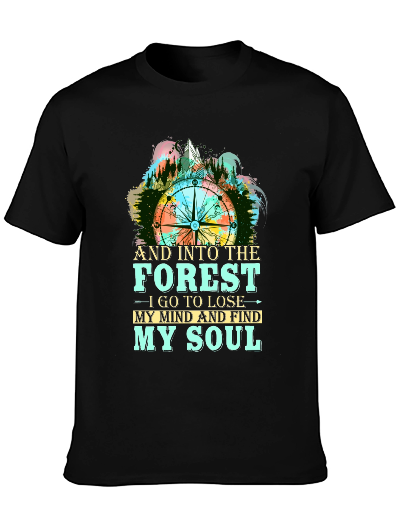 Forest Compass Graphic T-Shirt