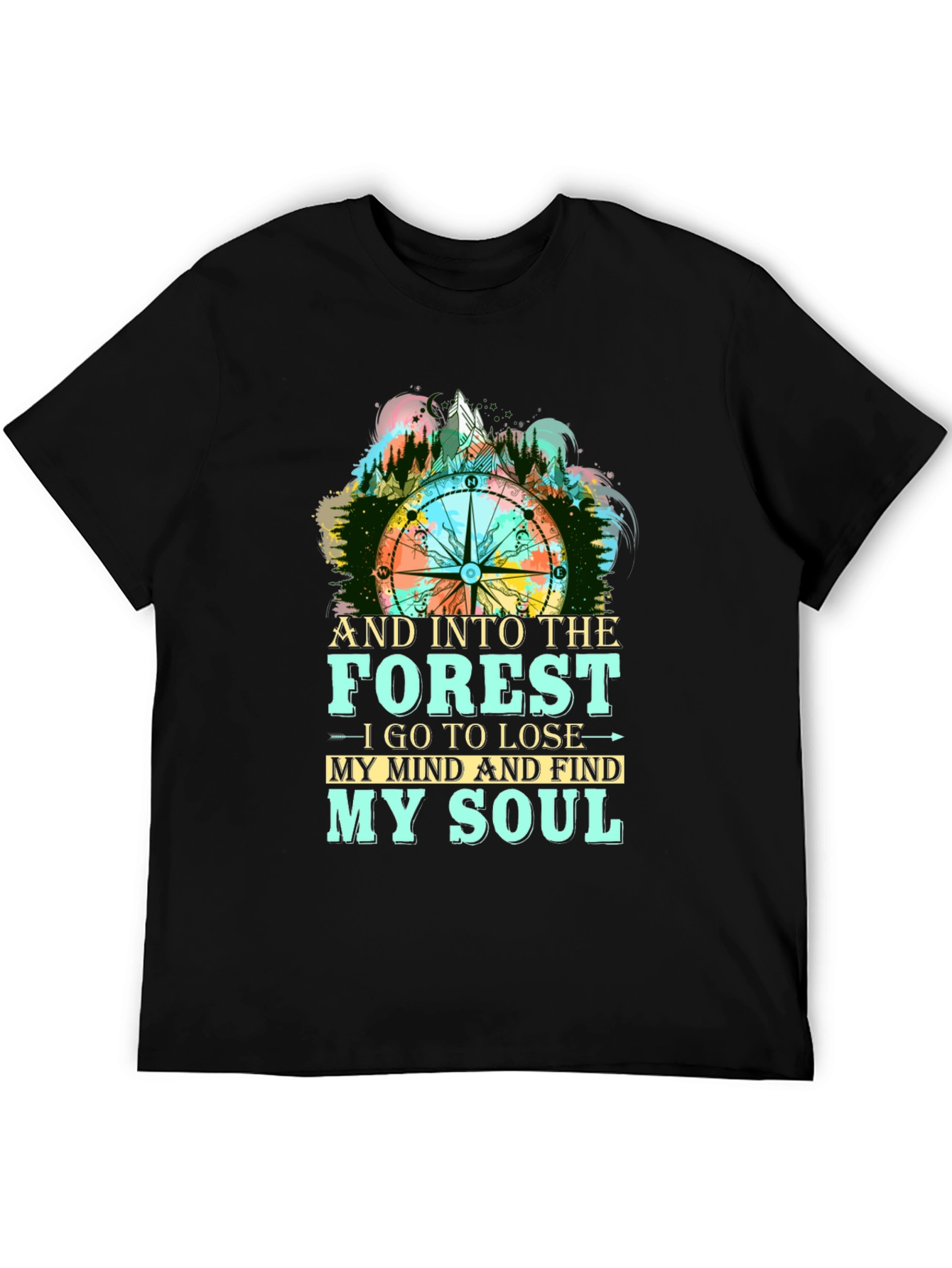 Forest Compass Graphic T-Shirt