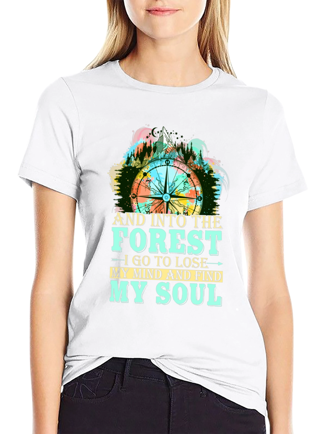 Forest Compass Graphic T-Shirt