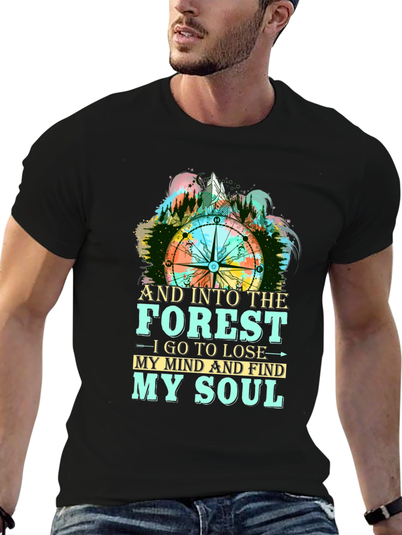 Forest Compass Graphic T-Shirt