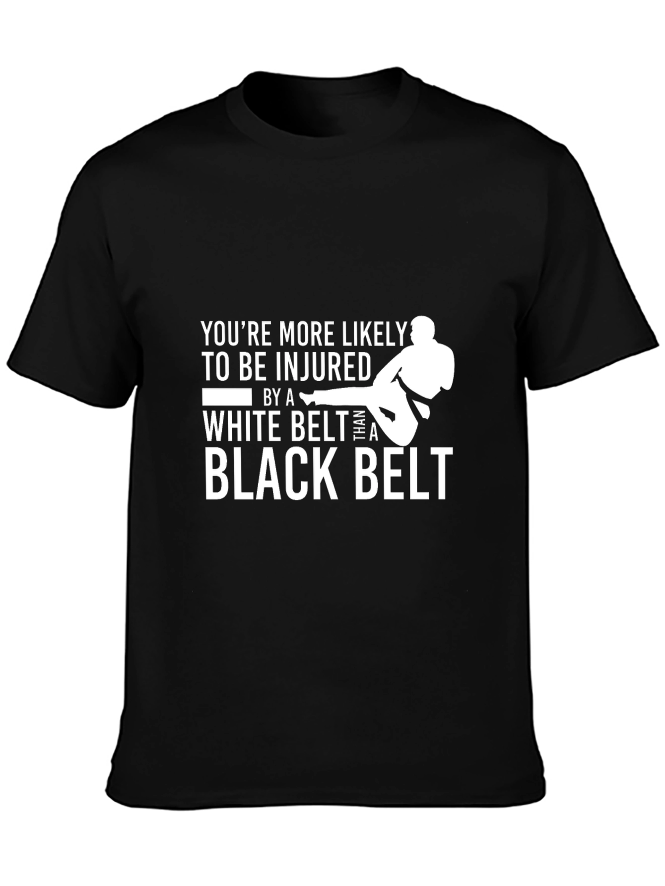 Martial Arts White Belt Funny Graphic T-Shirt