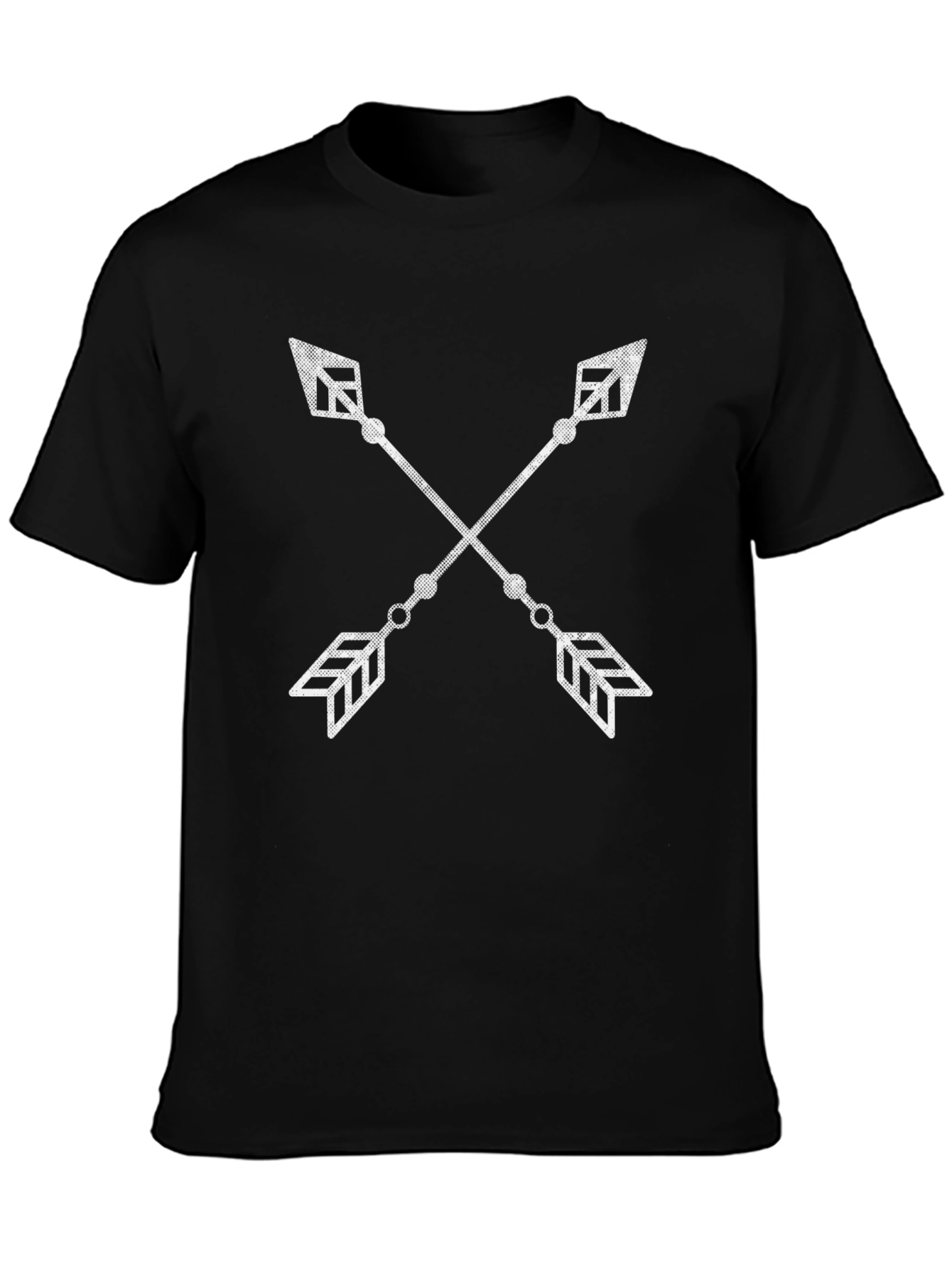 Crossed Arrows Graphic Tee - Stylish Black T-Shirt