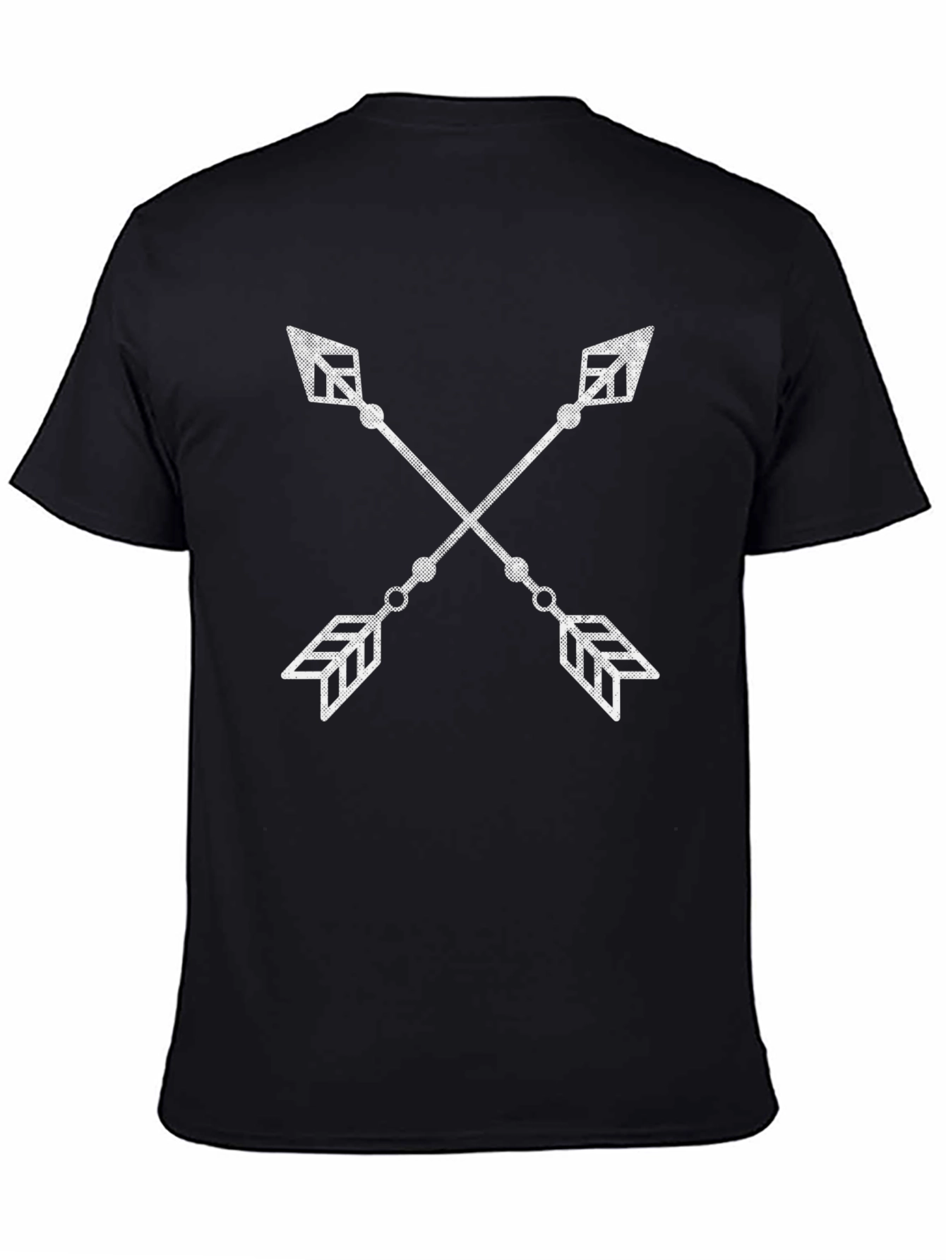 Crossed Arrows Graphic Tee - Stylish Black T-Shirt