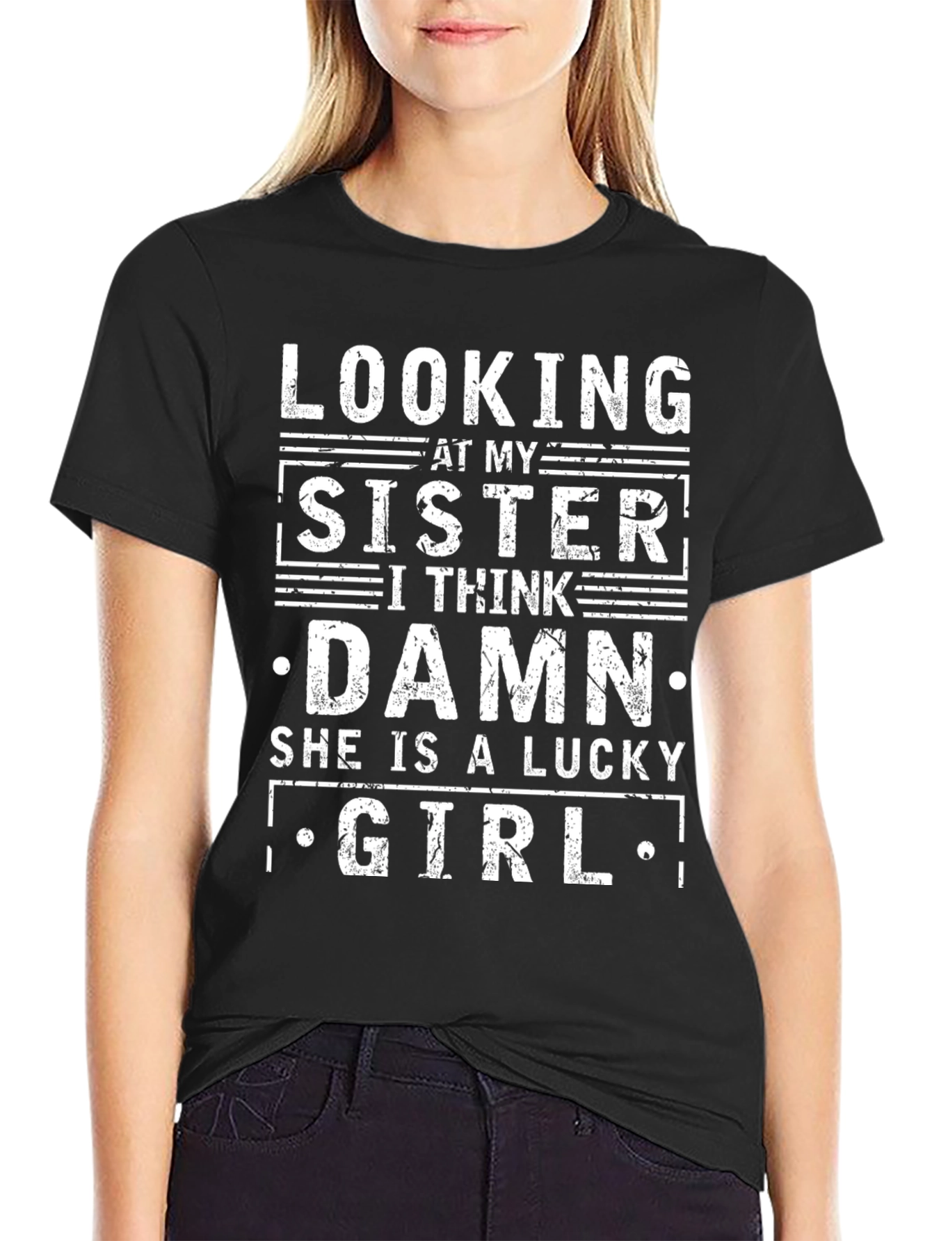 Lucky Sister Graphic T-Shirt