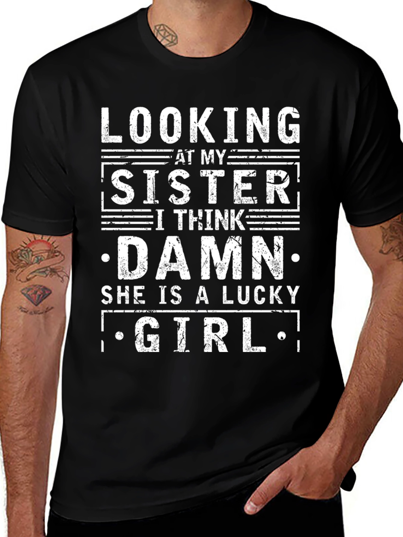 Lucky Sister Graphic T-Shirt