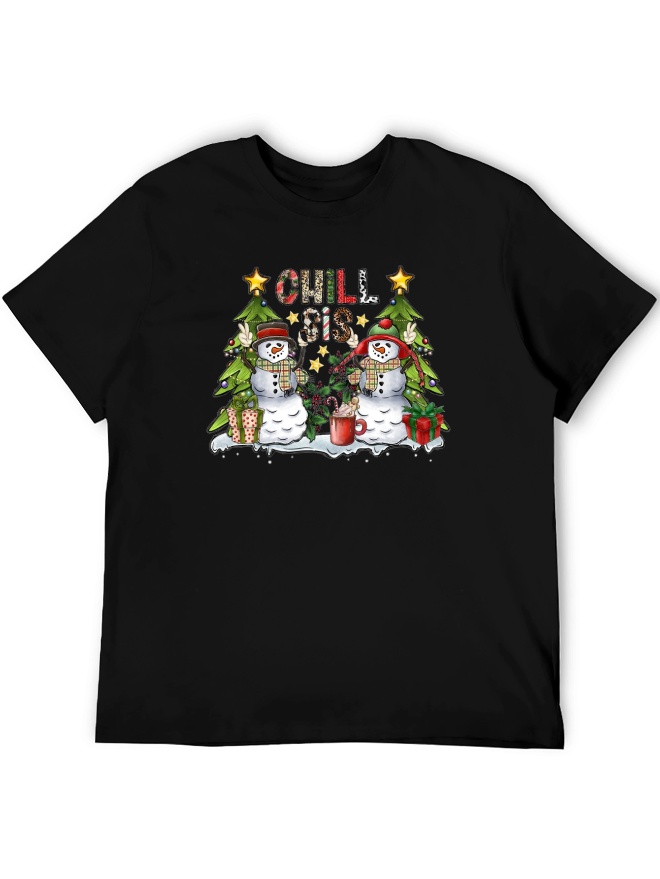 Chill Sis Christmas Snowman Graphic Tee