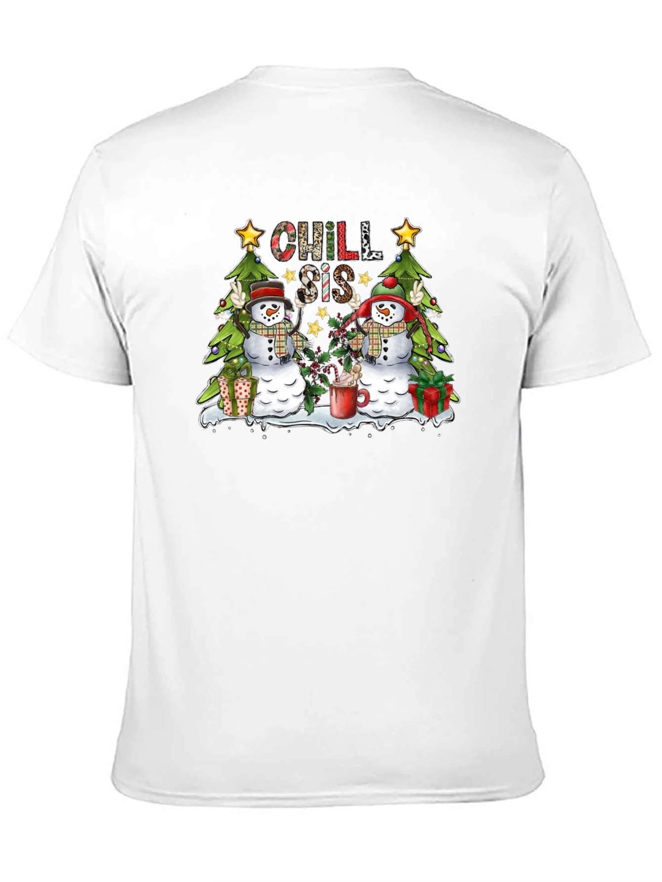 Chill Sis Christmas Snowman Graphic Tee
