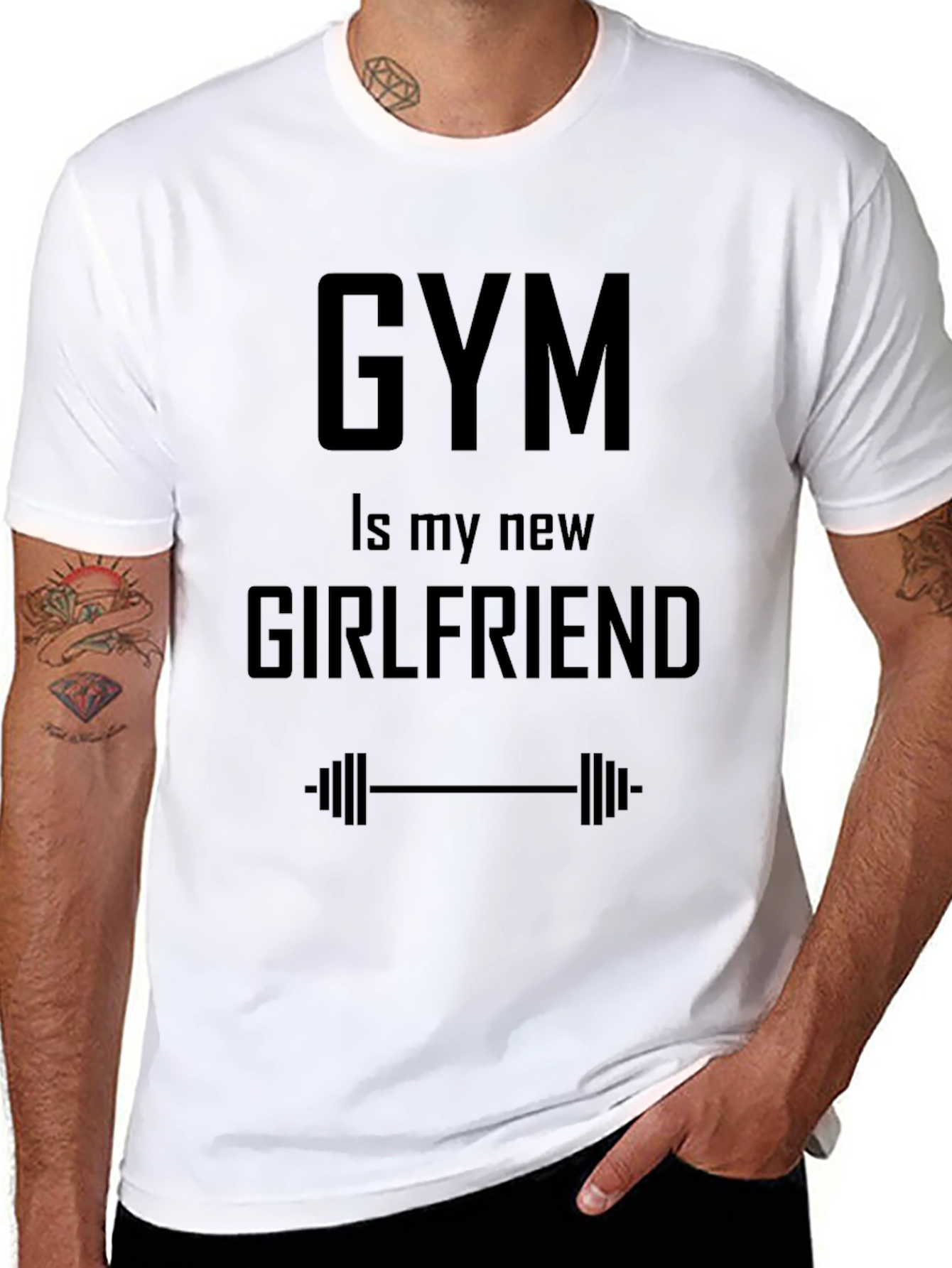 Gym Is My New Girlfriend Graphic Tee