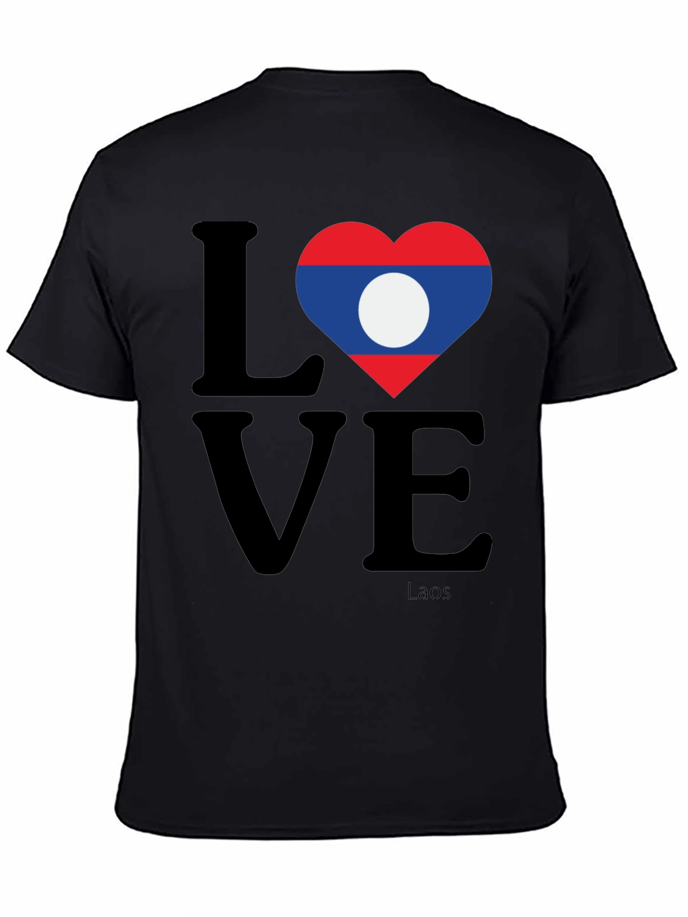 Laos Love Heart Flag T-Shirt