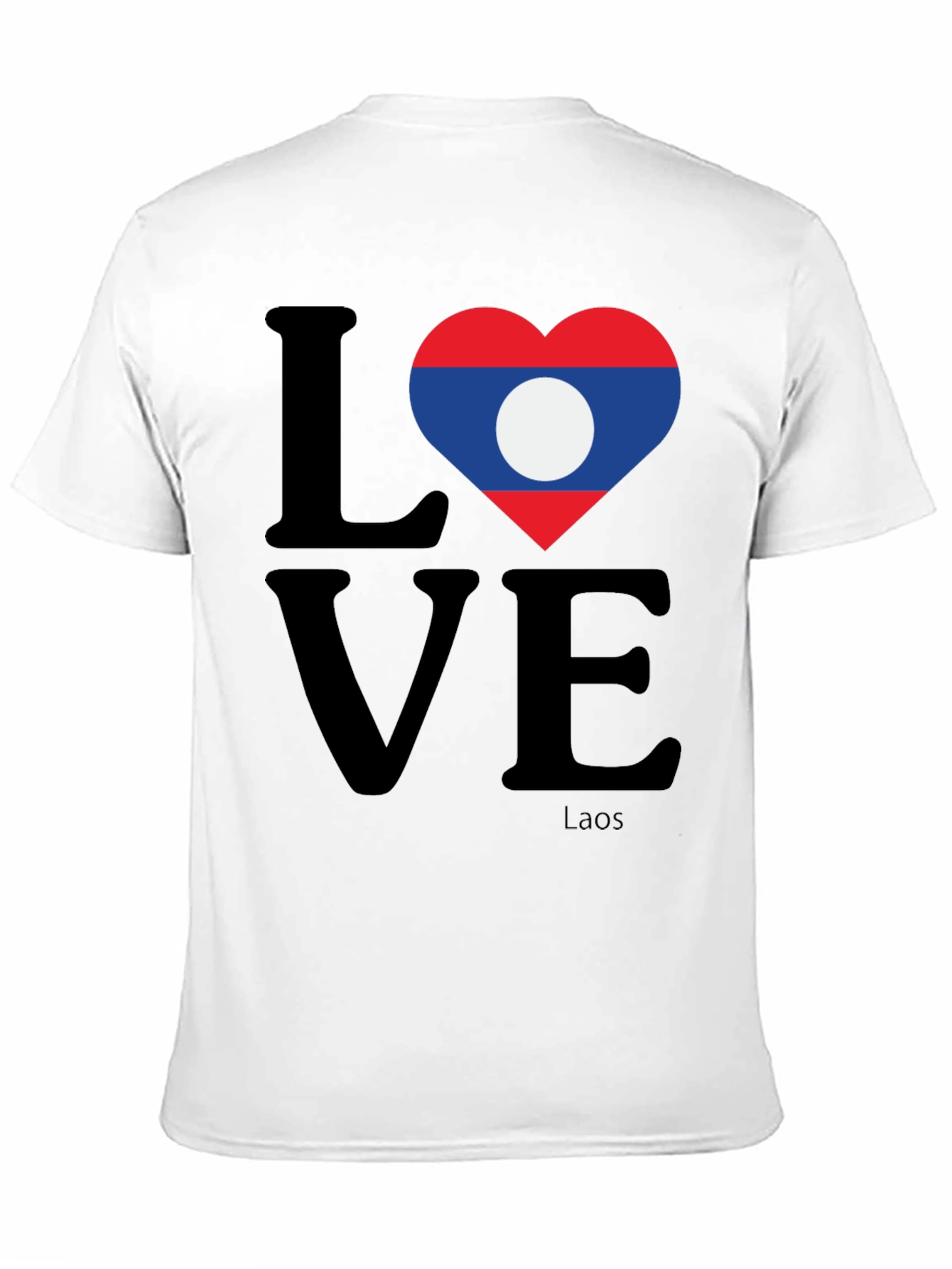 Laos Love Heart Flag T-Shirt
