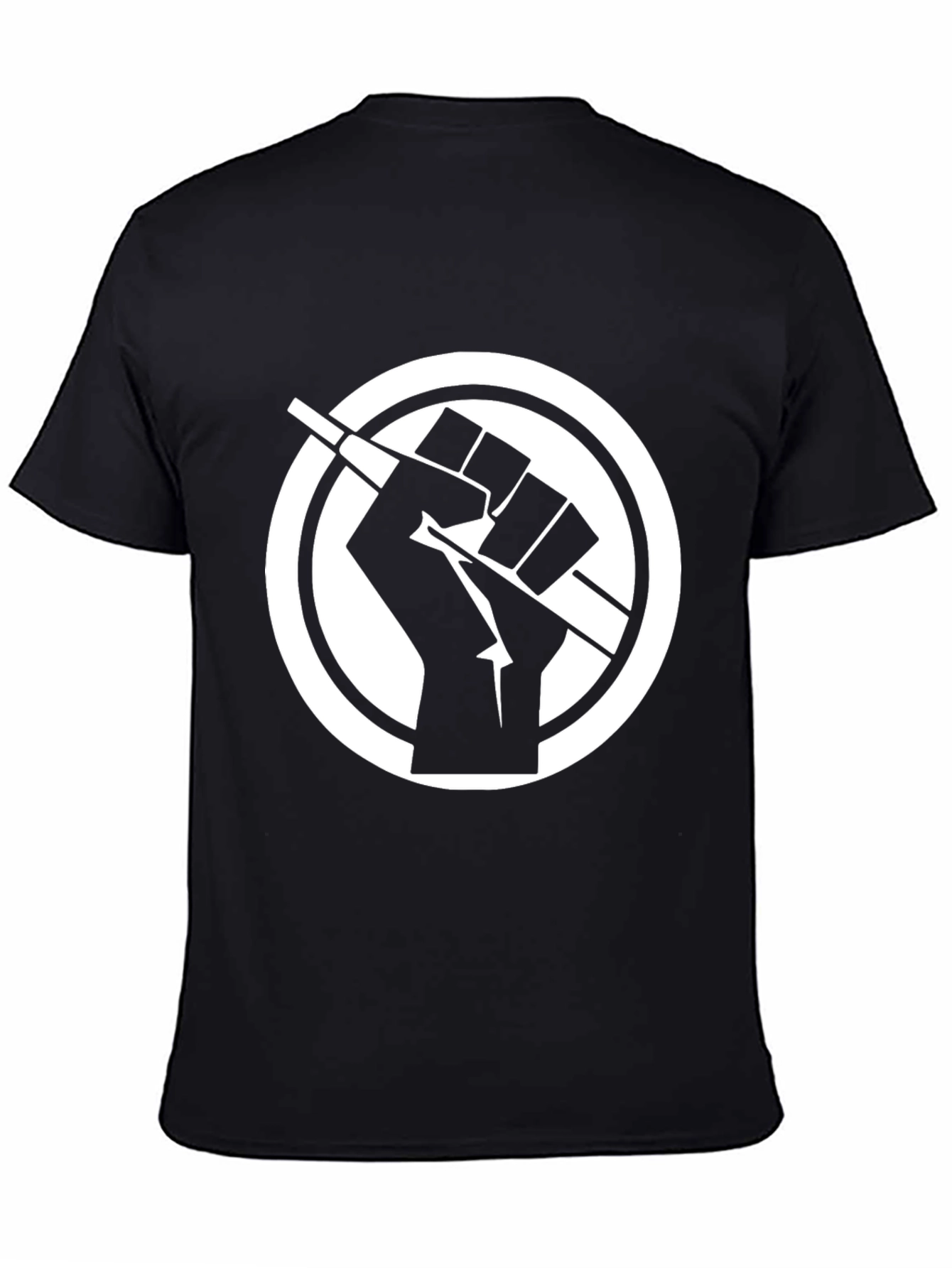 Symbolic Graphic Tee - Fist Breaking Stick