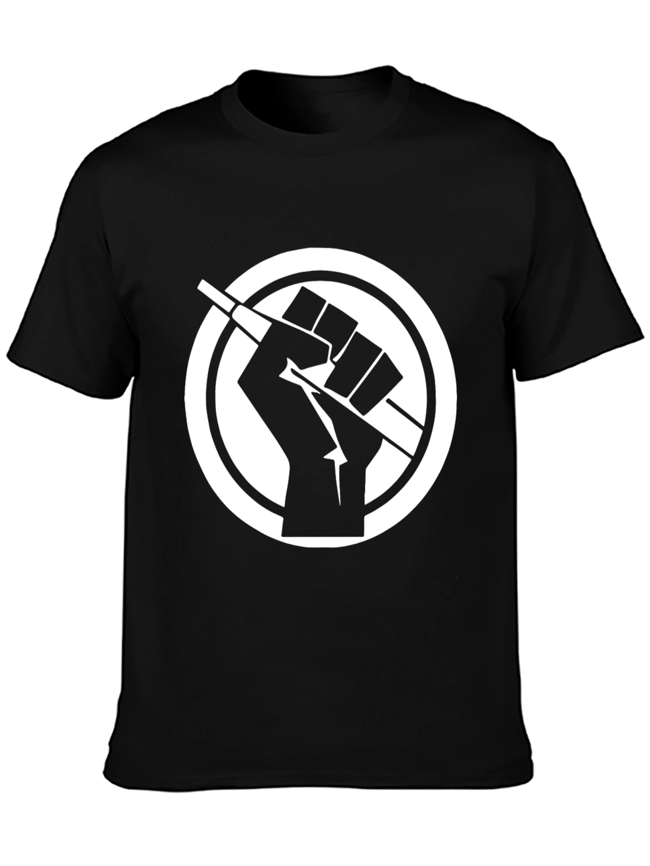 Symbolic Graphic Tee - Fist Breaking Stick