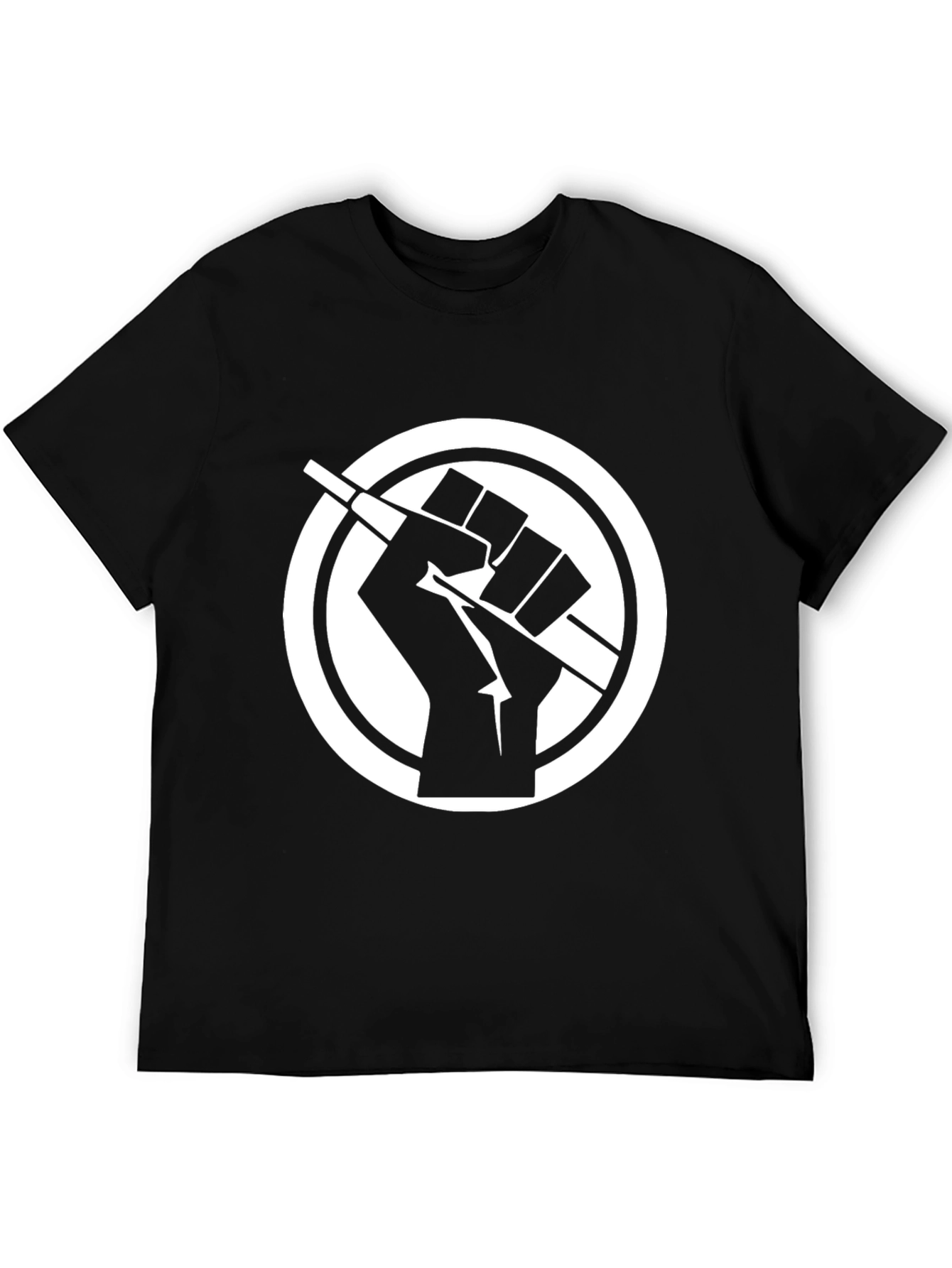 Symbolic Graphic Tee - Fist Breaking Stick