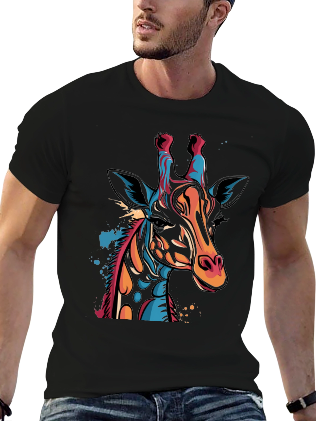 Cool Giraffe Graphic Tee - Stylish Unisex Shirt