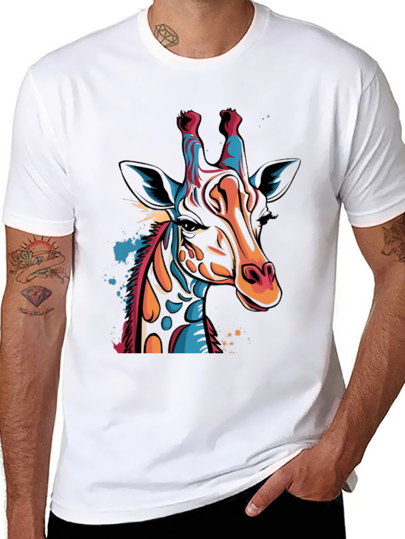 Cool Giraffe Graphic Tee - Stylish Unisex Shirt