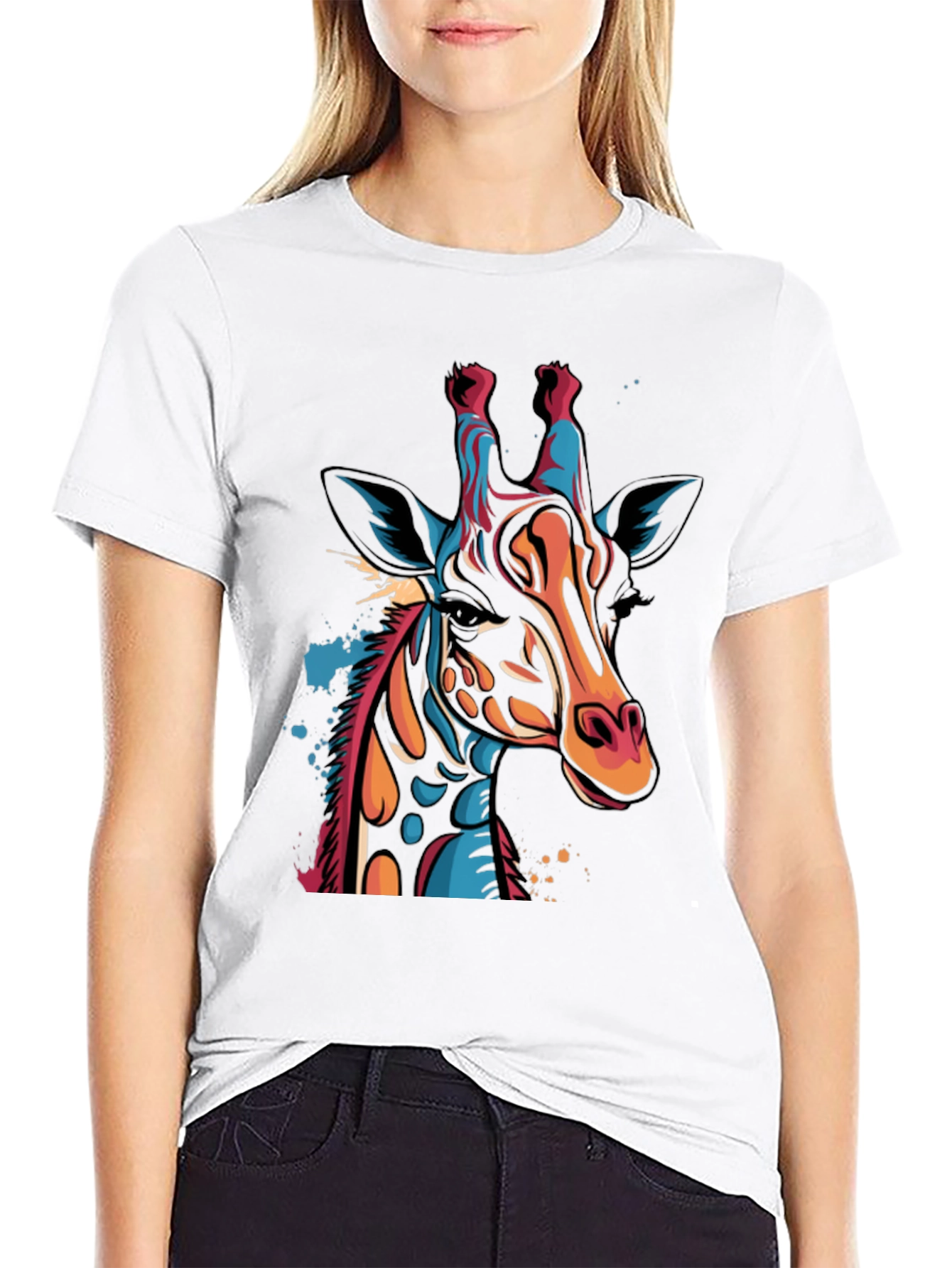 Cool Giraffe Graphic Tee - Stylish Unisex Shirt