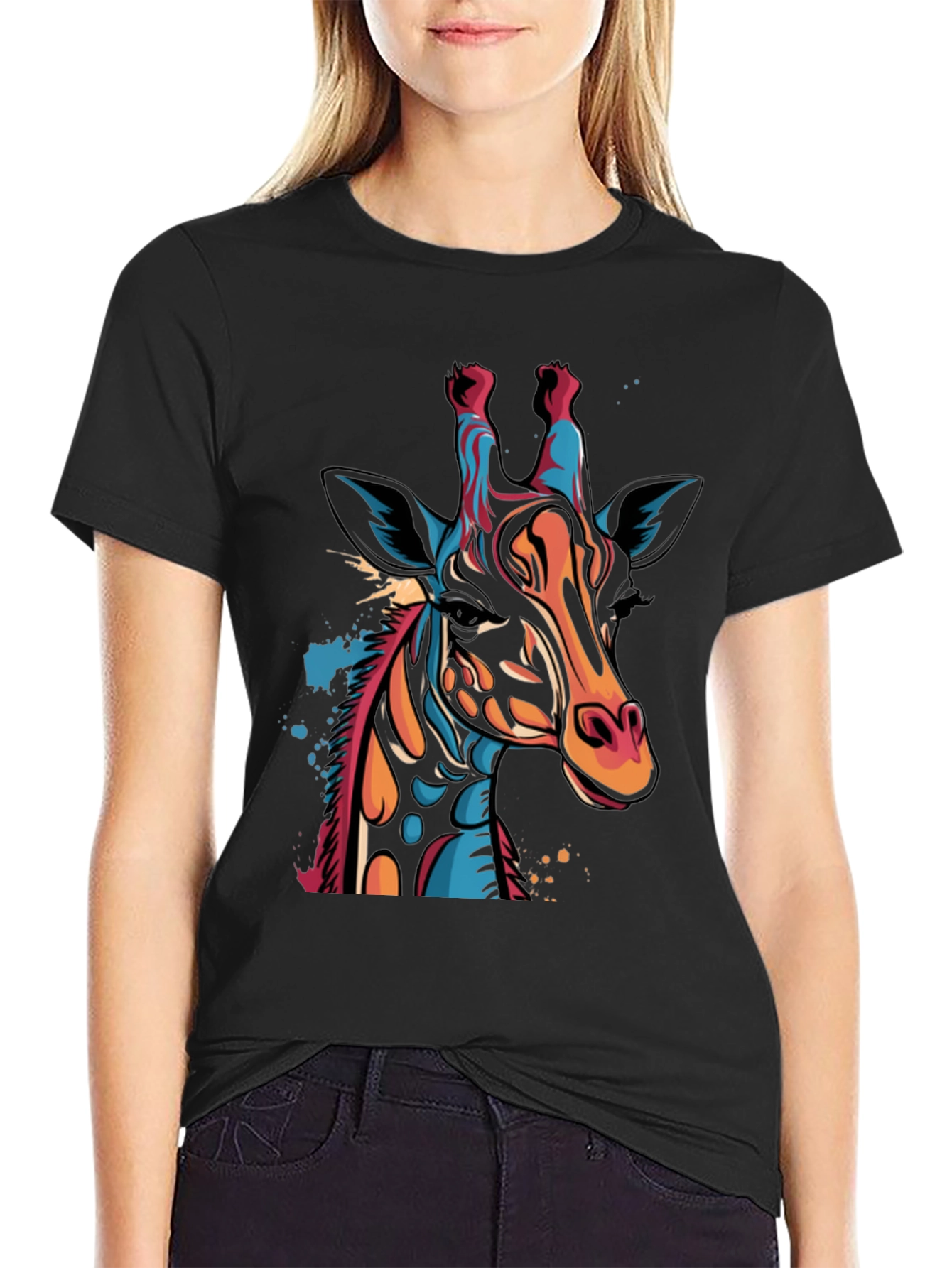 Cool Giraffe Graphic Tee - Stylish Unisex Shirt