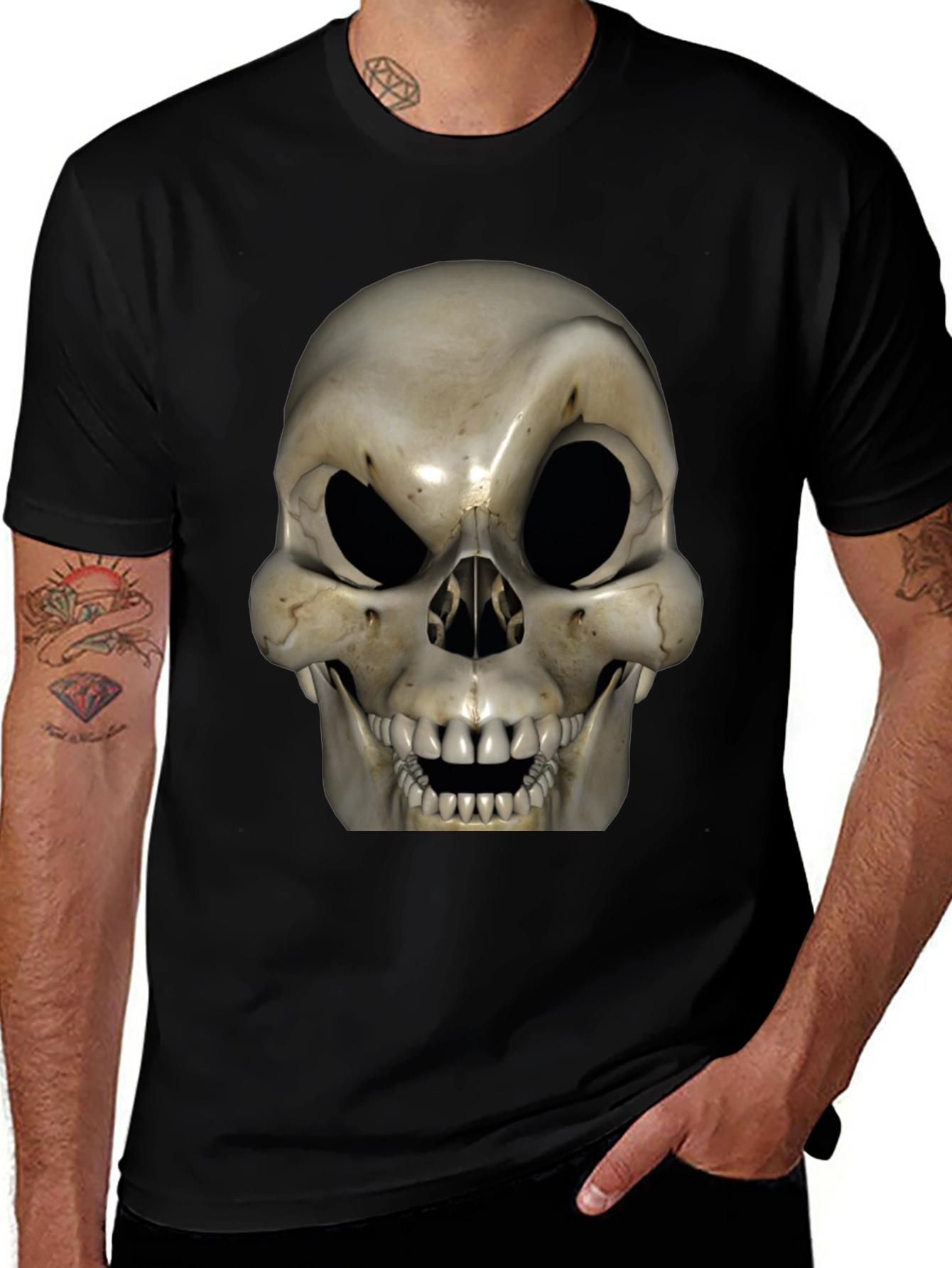 Skull Graphic T-Shirt - Bold Halloween Style