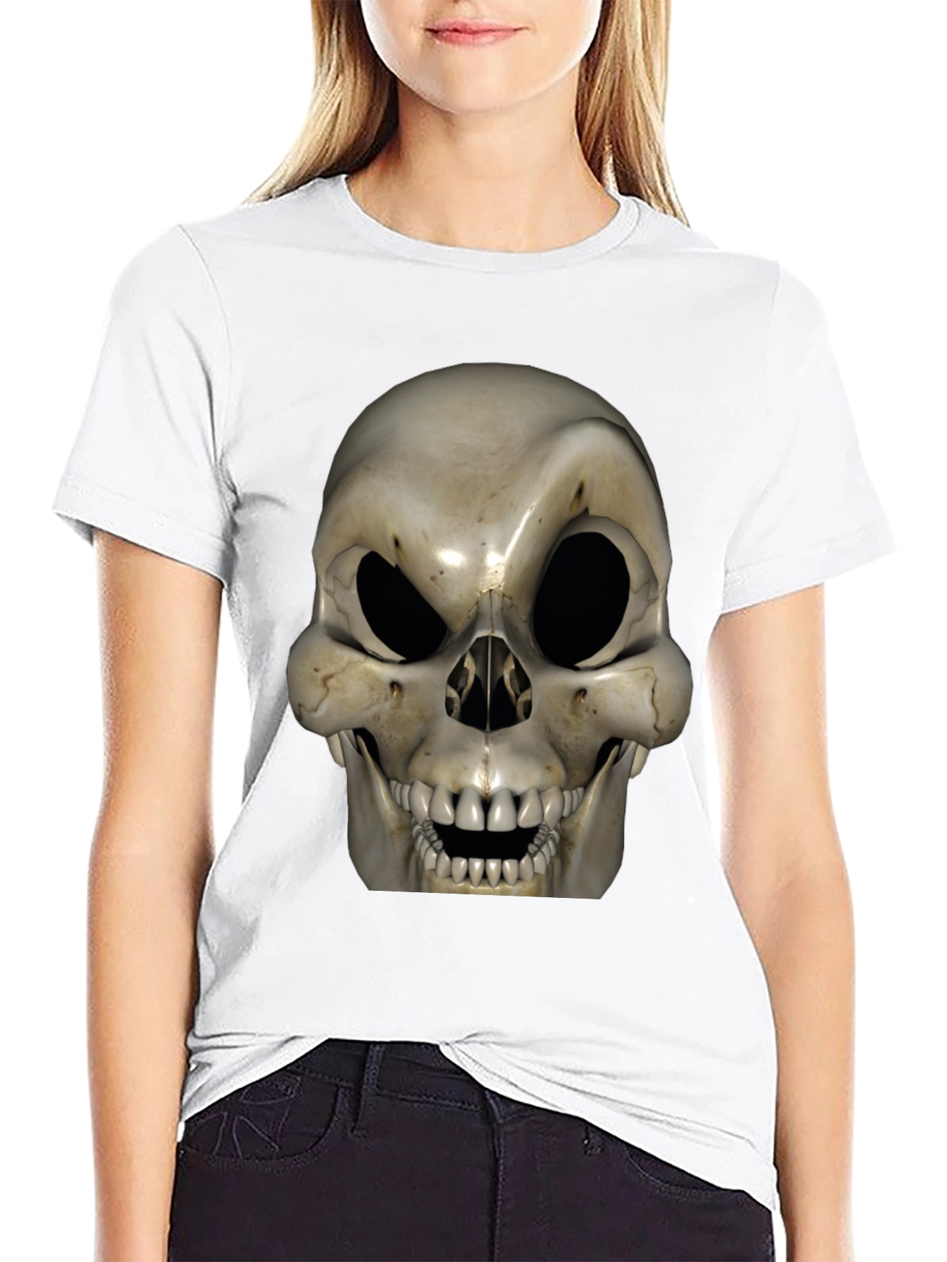 Skull Graphic T-Shirt - Bold Halloween Style