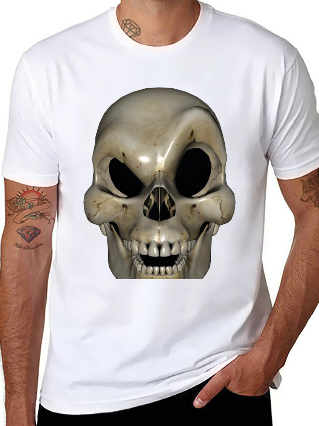 Skull Graphic T-Shirt - Bold Halloween Style