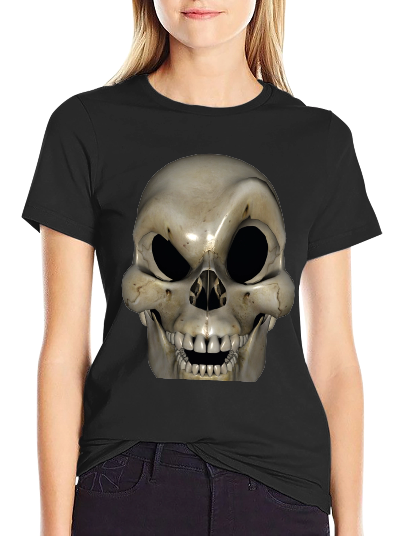 Skull Graphic T-Shirt - Bold Halloween Style