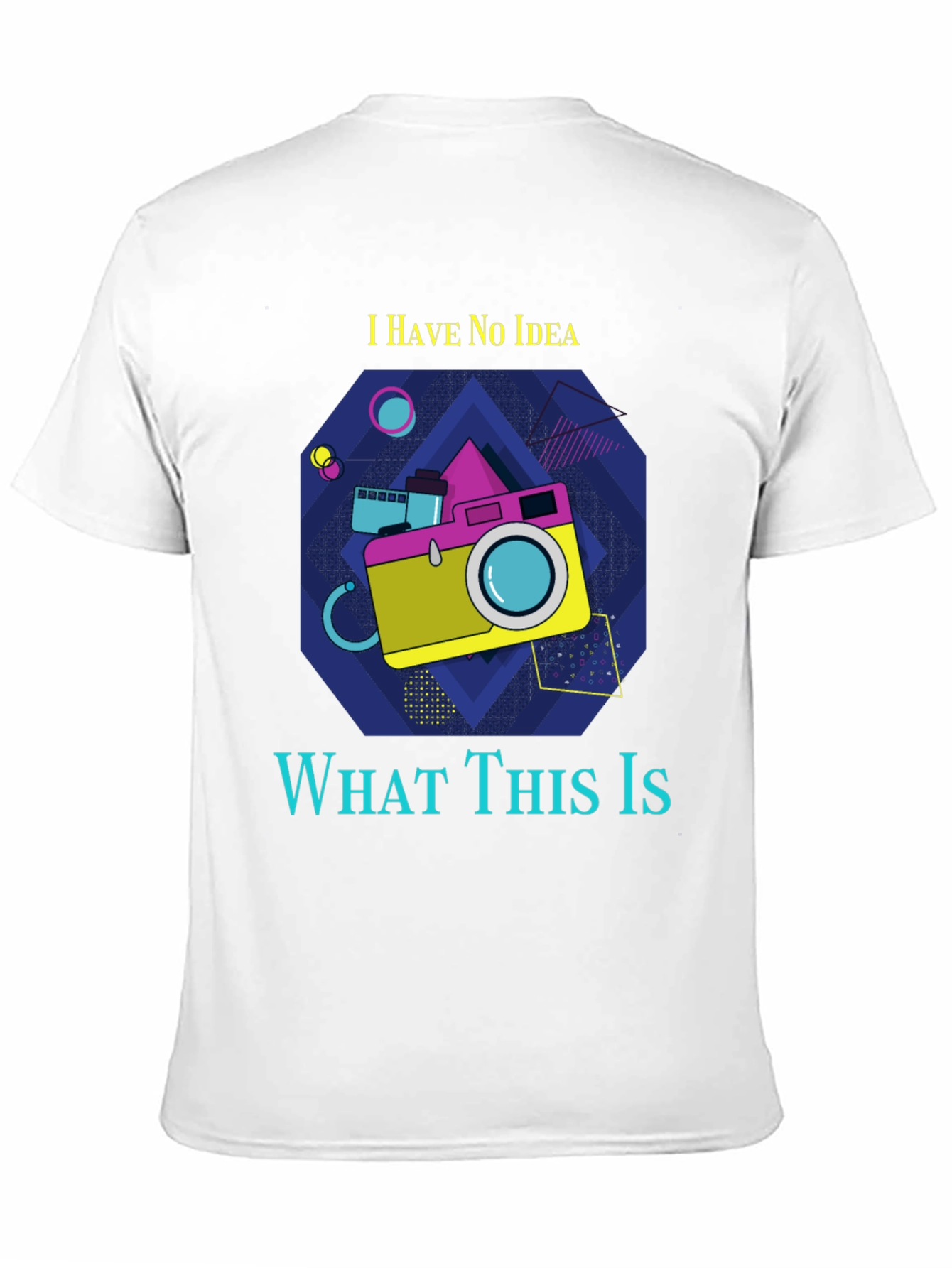 Retro Camera Graphic T-Shirt - I Have No Idea