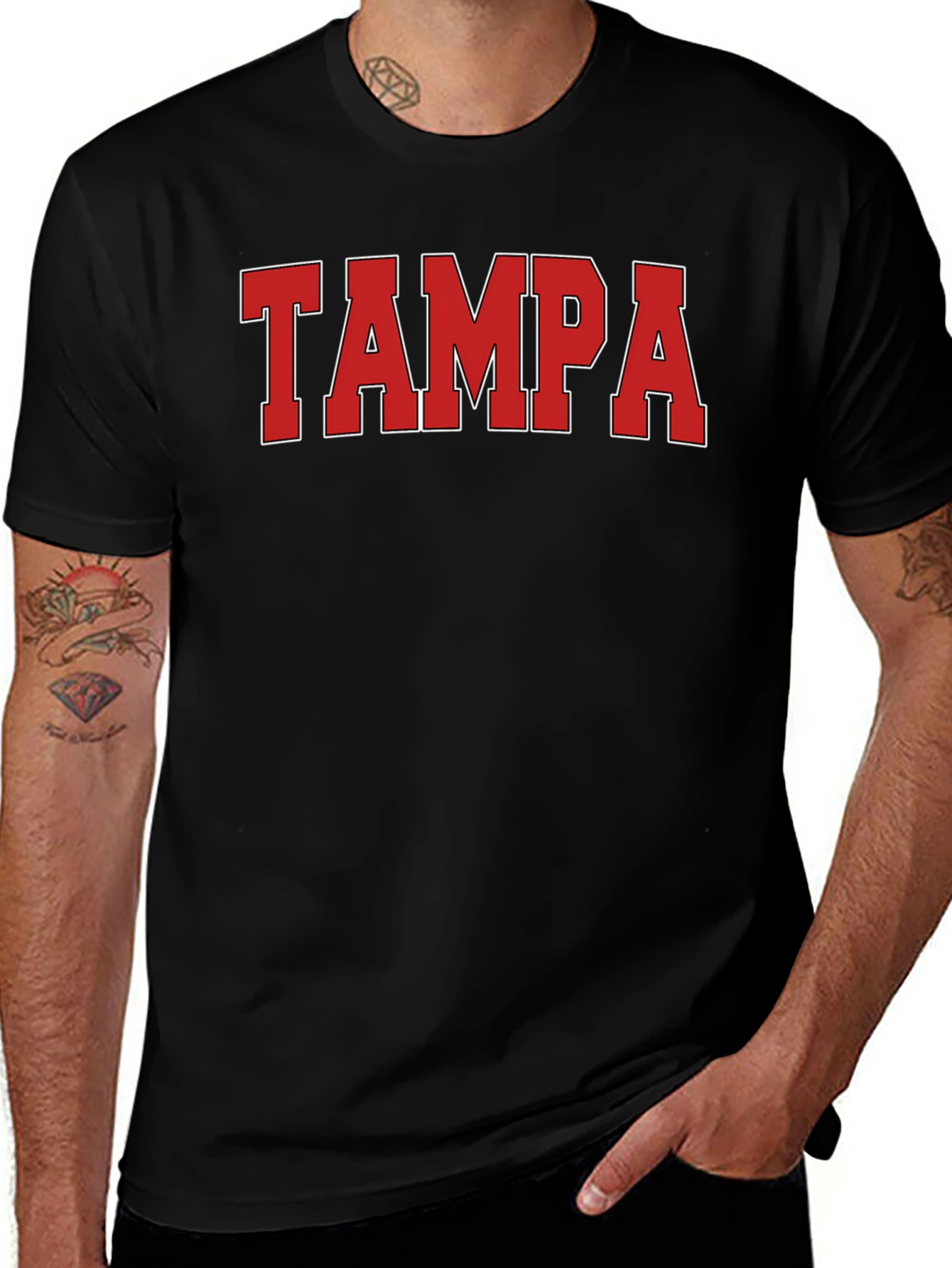 Tampa City Pride T-Shirt - Bold Red Graphic Tee
