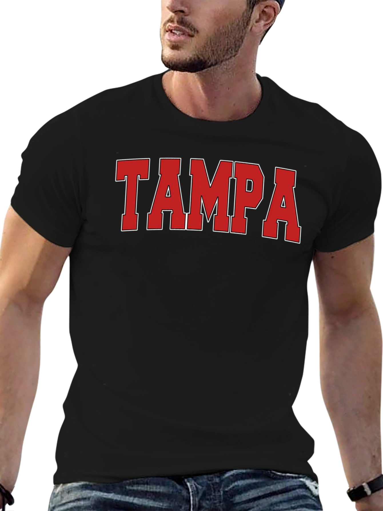 Tampa City Pride T-Shirt - Bold Red Graphic Tee