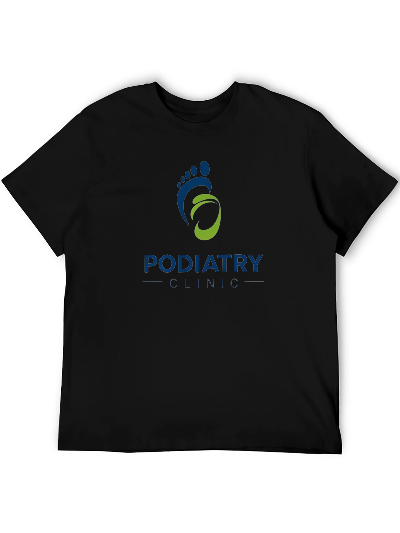 Podiatry Clinic Graphic T-Shirt - Unisex Black Tee