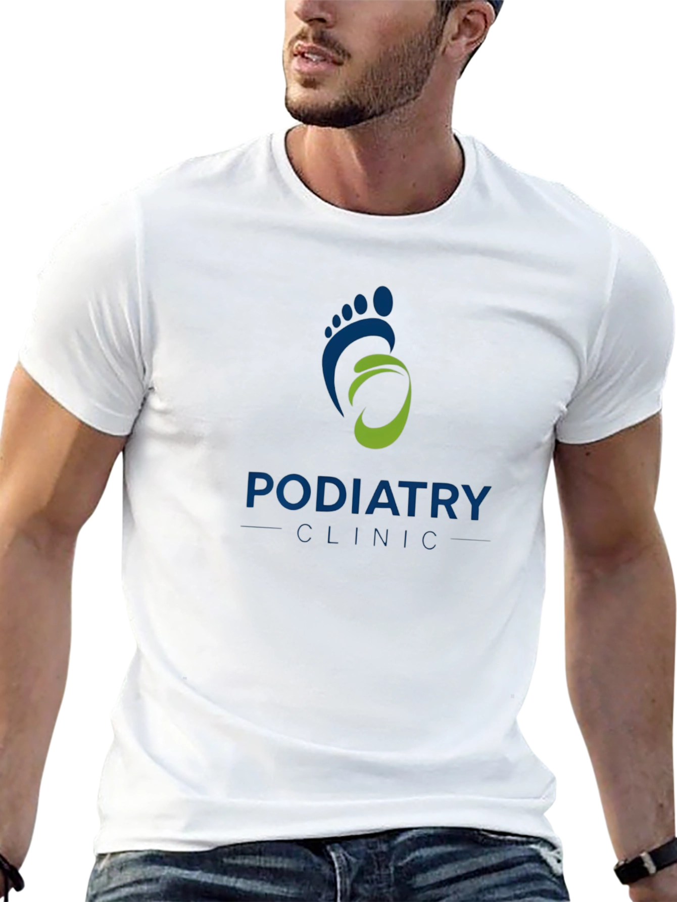 Podiatry Clinic Graphic T-Shirt - Unisex Black Tee