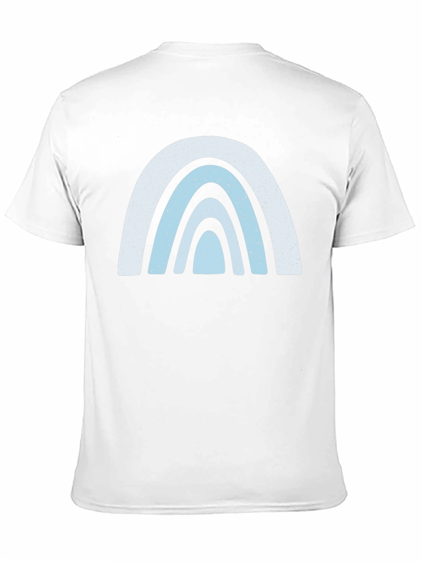 Retro Rainbow Graphic Tee - Black Cotton Comfort