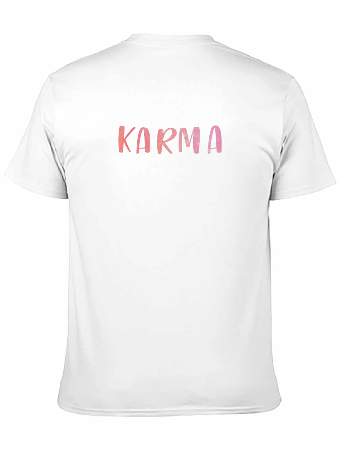 Karma Graphic Print Crew Neck T-Shirt