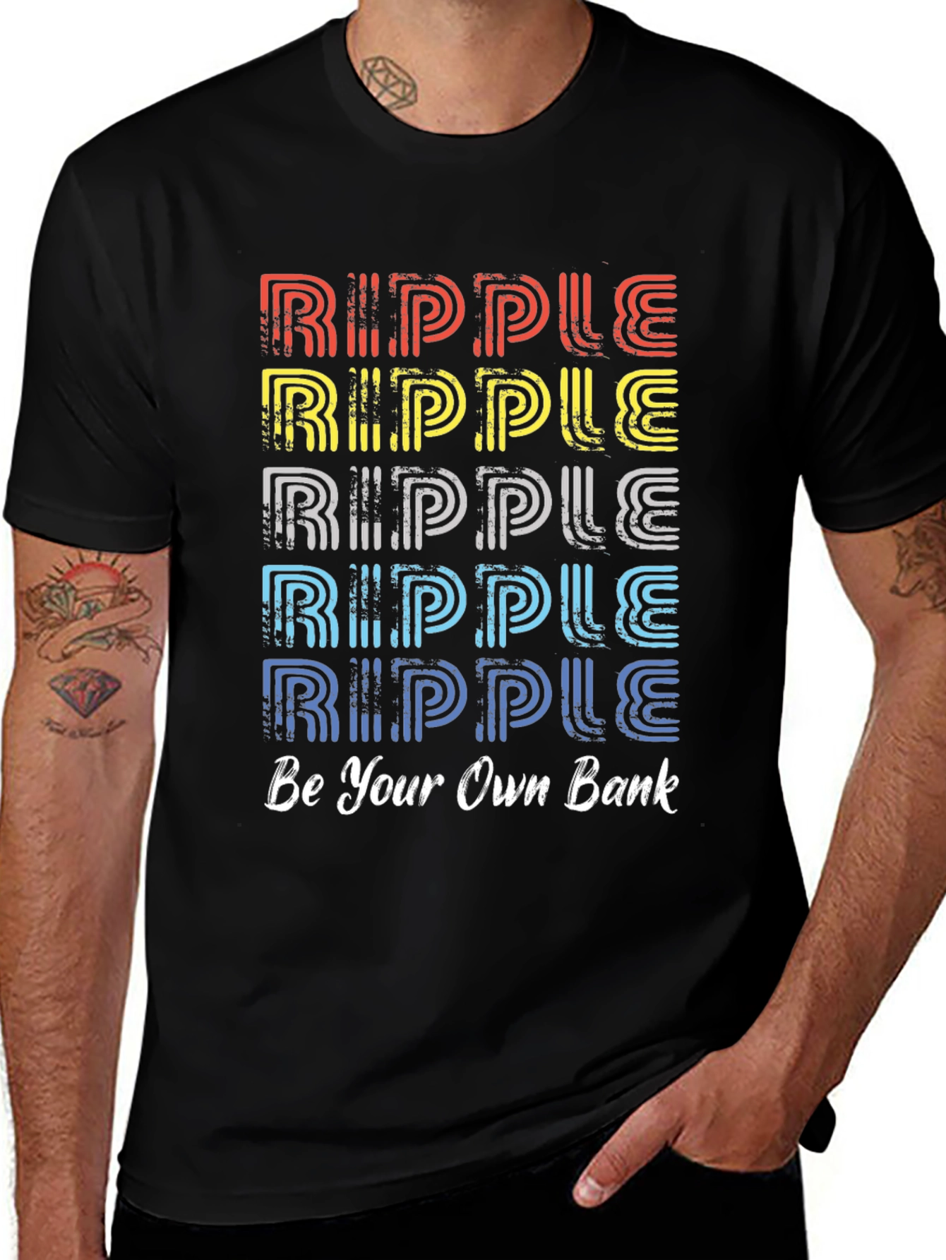Ripple Be Your Own Bank Graphic T-Shirt