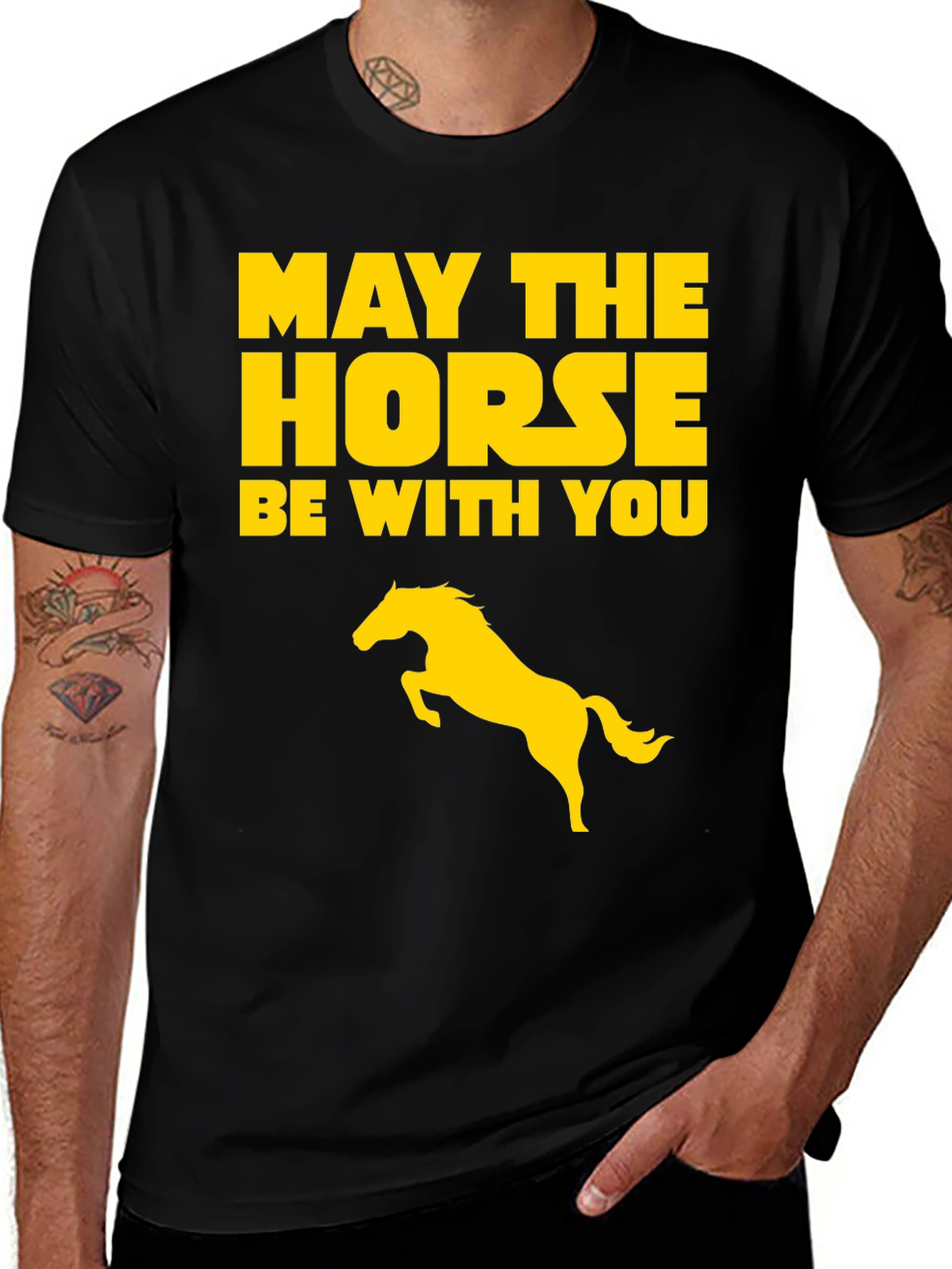 May The Horse Be With You Graphic Tee