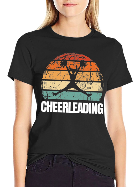 Cheerleading Sunset T-Shirt - Vintage Style