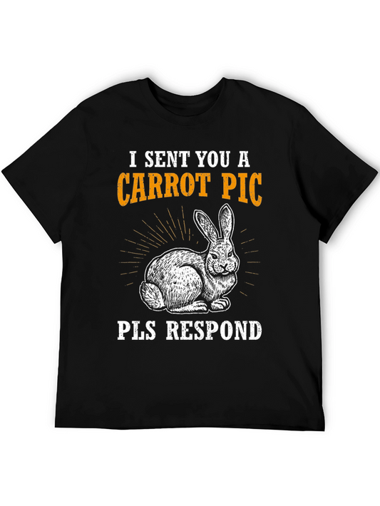 Carrot Pic Bunny Tee - Please Respond Funny T-Shirt