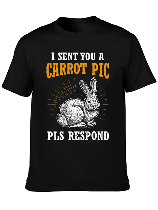 Carrot Pic Bunny Tee - Please Respond Funny T-Shirt