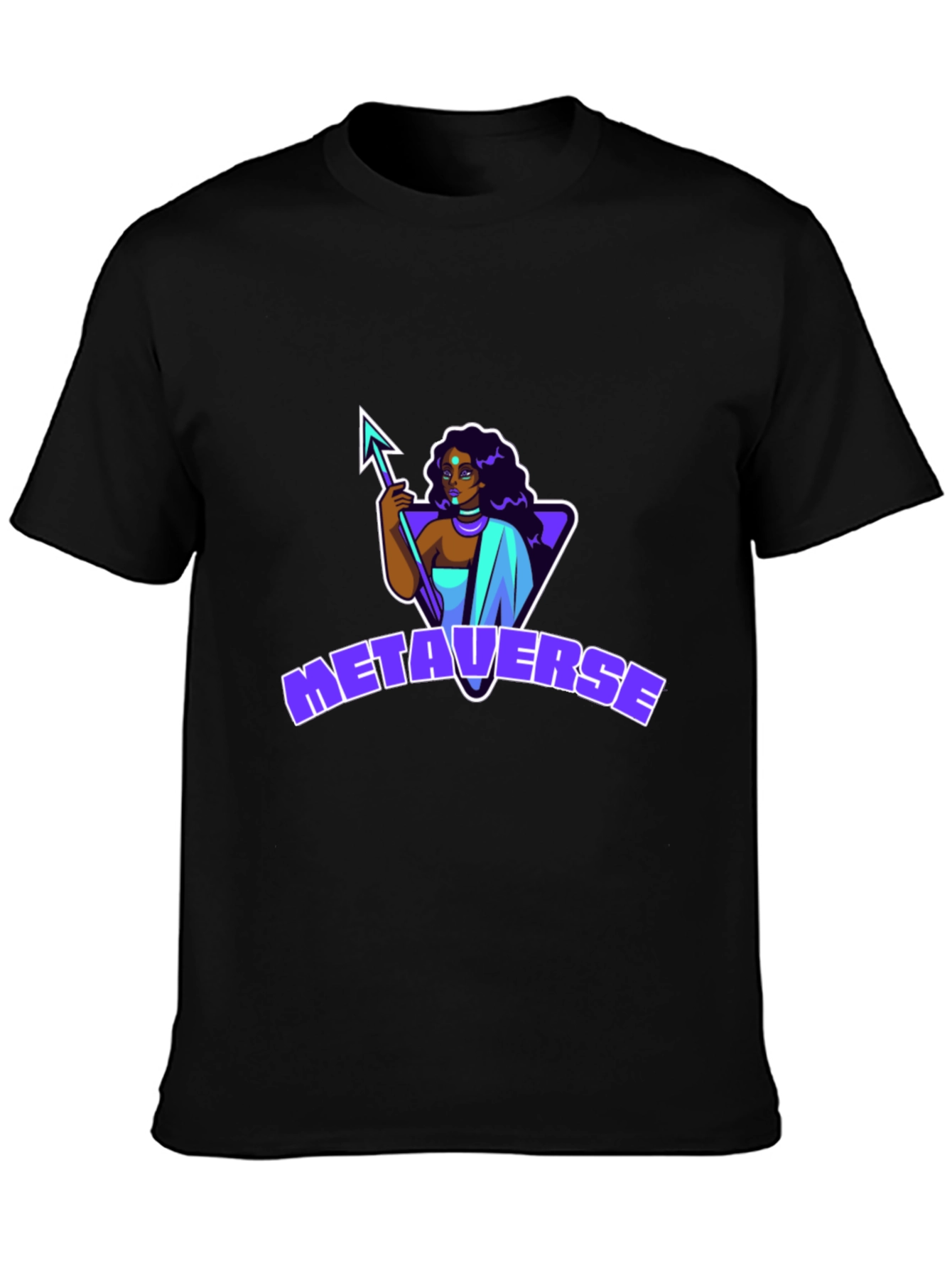 Metaverse Graphic Black T-Shirt