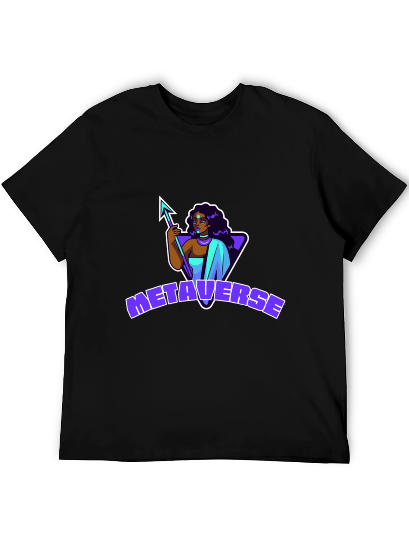 Metaverse Graphic Black T-Shirt